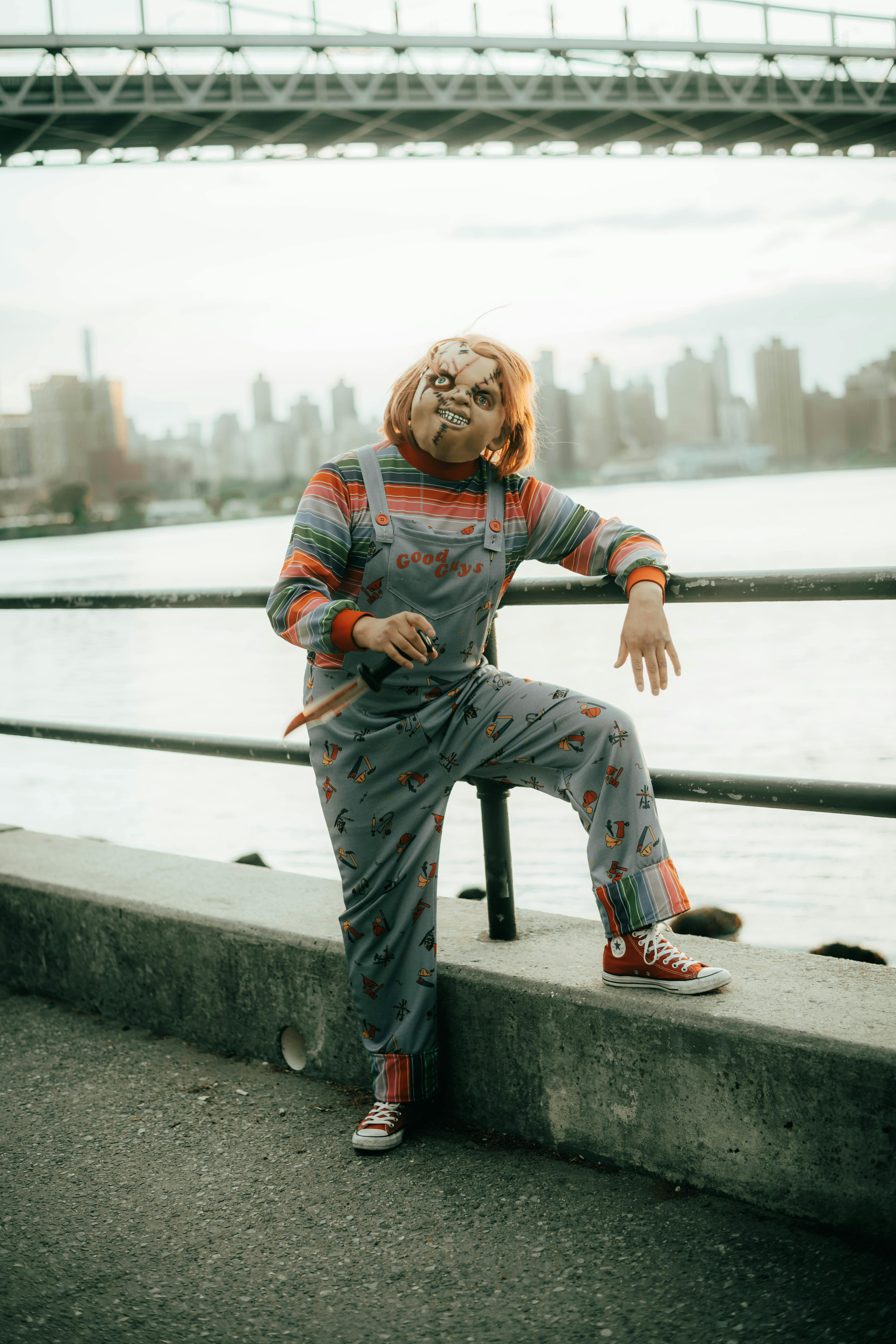 Person dressed up as Chucky